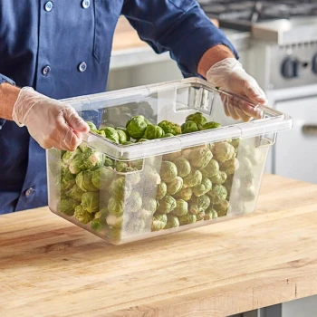 Choice 18" x 12" x 9" Clear Polycarbonate Food Storage Box