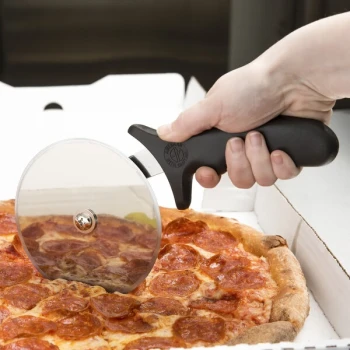 American Metalcraft PPC5 5" Stainless Steel Pizza Cutter with Black Handle
