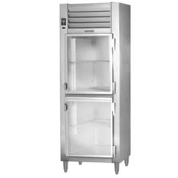Traulsen RHT132NPUT-HHG 26" Stainless Steel Glass Half Door Pass-Through Refrigerator - Specification Line