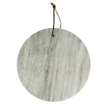 American Atelier 11" Beige Marble Cutting / Serving Board by Jay Companies