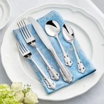 Acopa Ophelia 18/10 Stainless Steel Extra Heavy Weight Flatware Set with Service for 12 - 60/Case