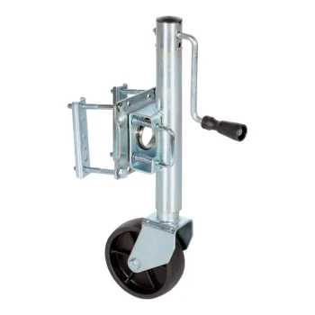 Vestil 800 lb. Steel Side Crank Swivel Trailer Jack with 23"-33" Height TJ-06
