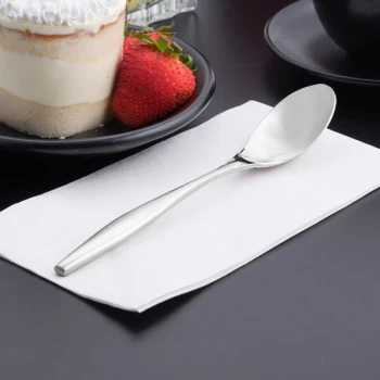 Libbey 937 002 Slenda 7 3/4" 18/8 Stainless Steel Extra Heavy Weight Dessert Spoon - 36/Case