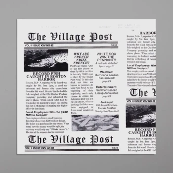 Get Enterprises 4-T3000 7" x 7" Village Post Newsprint Double-Open Bag - 2,000/Case