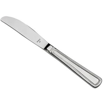 Libbey 918 754 Classic Rim 6 3/4" 18/0 Stainless Steel Heavy Weight Bread and Butter Knife - 36/Case