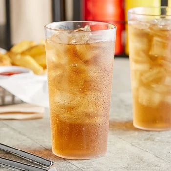 Choice 16 oz. Clear Plastic Pebbled Tumbler - 12/Pack