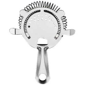 American Metalcraft S209 5 3/4" Stainless Steel Four-Prong Bar Strainer