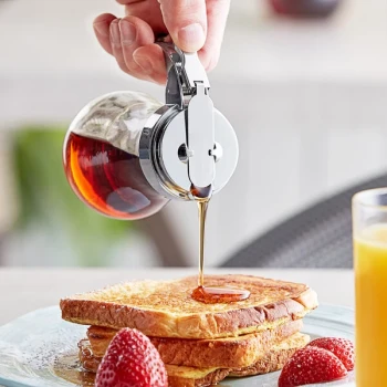 Choice 6 oz. Glass Teardrop Syrup Dispenser