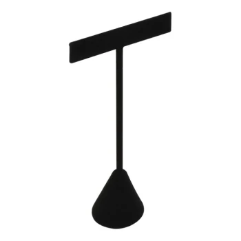 2 1/2" x 5 3/4" Black Velvet T-Shape Earring Display Stand