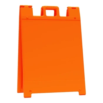 Plasticade® Squarecade 36 24" x 24" Orange Double-Sided A-Frame Sign Stand 136-O