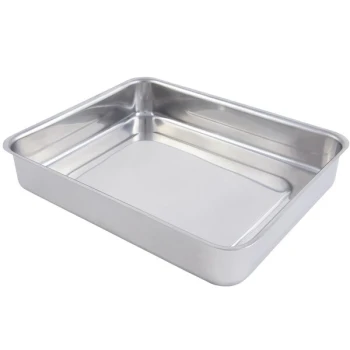 Bon Chef 60016 Cucina 3 Qt. Stainless Steel Roasting Pan - 11 5/8" x 9 3/8" x 2 1/8"