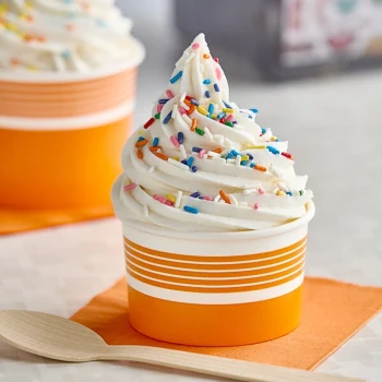 Choice 6 oz. Orange Paper Frozen Yogurt / Food Cup - 1,000/Case