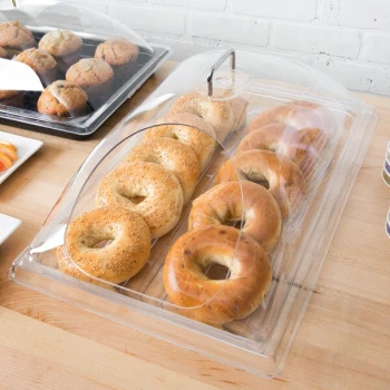 Sample and Display Tray Kit with Clear Polycarbonate Tray and End Cut Cover - 12" x 20"