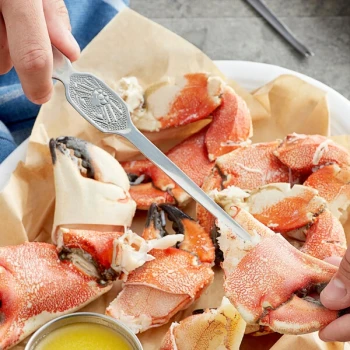 Choice 7 1/2" Stainless Steel Shellfish Fork - 4/Case
