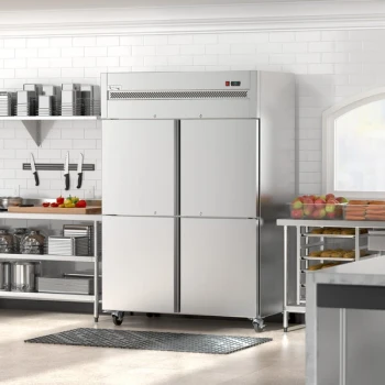 Avantco Z2-R4-K 54" Solid Half Door Stainless Steel Reach-In Refrigerator