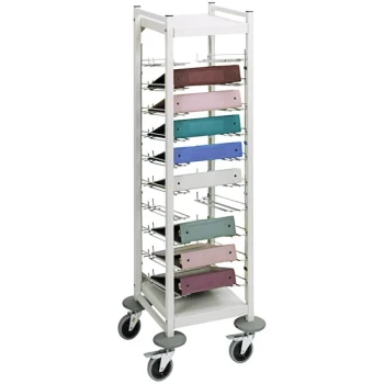 Omnimed Omnicart Beige 10-Binder Flat Storage Open Cart 264410-BG