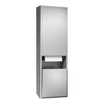 American Specialties, Inc. Traditional 10-046921A-9 Surface-Mounted Battery-Operated Automatic Roll Paper Towel Dispenser with 13.3 Gallon Waste Receptacle