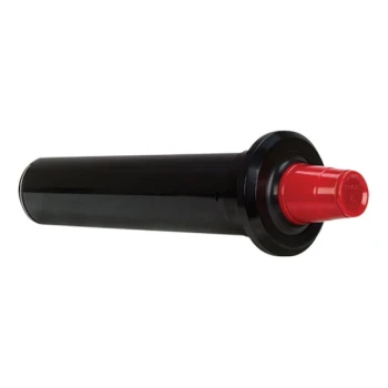 Dispense-Rite 22" Black ABS Plastic In-Counter One-Size-Fits-All Cup Dispenser with Interchangeable Baffles SLR-2F
