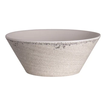 Creations Pompeii from Steelite International 30 oz. Stone Melamine Round Bowl - 6/Case