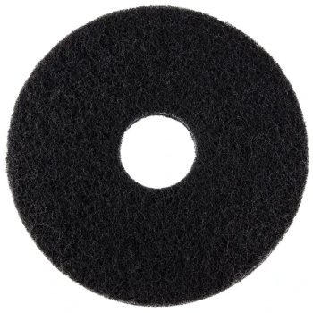 Scrubble by ACS 72-10 Type 72 10" Black Stripping Floor Pad - 5/Case