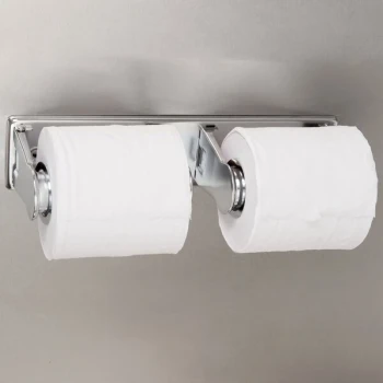San Jamar R260XC Locking Double Roll Toilet Tissue Dispenser - Chrome