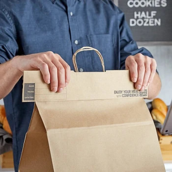 16" Handle Cuff Tamper Evident Bag Seal for 12" to 14" Bags - 250/Case
