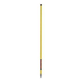 Structron S600 Power 60241 60" Yellow Threaded Fiberglass Broom / Squeegee Handle