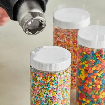 90 mm x 25 mm Clear Perforated Shrink Band - 250/Bag