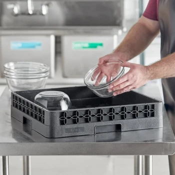 Noble Warewashing Full-Size Open / Bowl Rack with Closed Sides