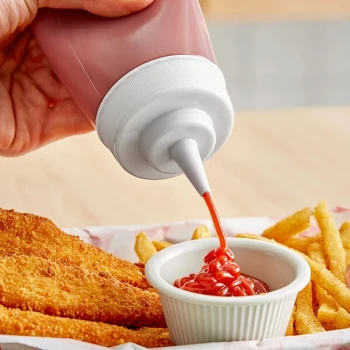 Choice Lid for 12 oz. Wide Mouth Squeeze Bottles - 6/Pack