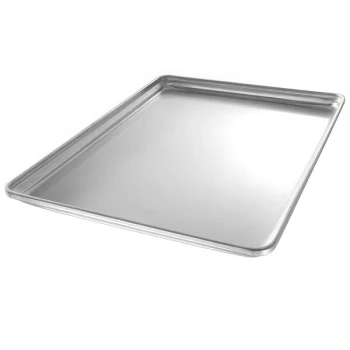 Chicago Metallic 30694 StayFlat Full Size NSF 16 Gauge 18 inch x 26 inch Band in Rim Aluminum Sheet Pan