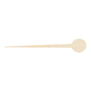 TableCraft 4 1/2" Large Round Natural Bamboo Food / Cocktail Pick - 1,200/Case