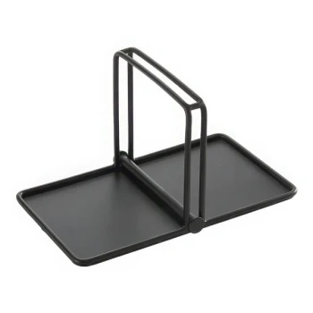American Metalcraft 9" x 5" x 5" Black Stainless Steel Napkin Holder - 6/Case