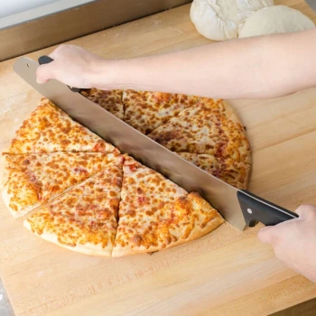 American Metalcraft PPK17 18" Double POM Handle Pizza Knife