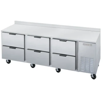Beverage-Air WTRD72AHC-6 72" Compact Worktop Refrigerator with Six Drawers