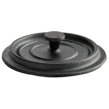Vollrath 59740-1 4" Pre-Seasoned Mini Cast Iron Cover for 8.9 oz. Pre-Seasoned Mini Cast Iron Pot