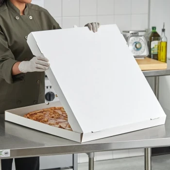 Choice 24" x 24" x 2" White Customizable Corrugated Plain Pizza Box - 25/Bundle
