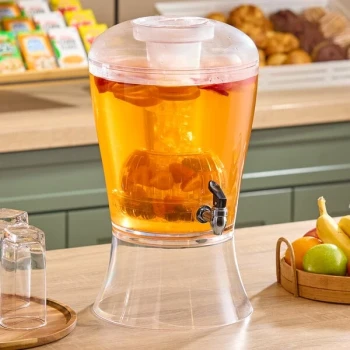 Choice 3 Gallon Acrylic Beverage Dispenser with Ice Core and Fruit Infuser