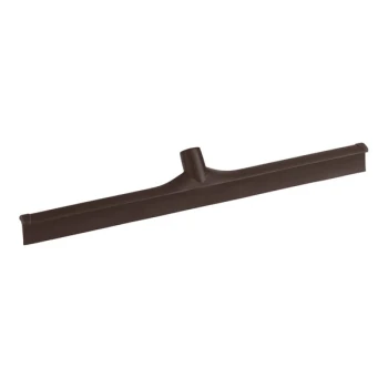Carlisle Sparta 3656801 24" Brown Single Blade Rubber Floor Squeegee with Plastic Frame