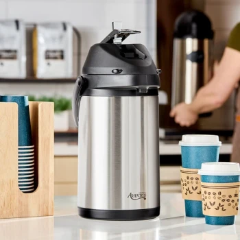 Avantco 3.5 Liter Stainless Steel Lined Airpot with Lever