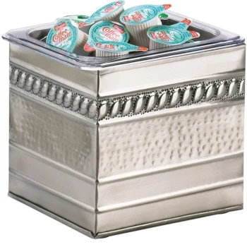 Cal-Mil 475-6-55 Stainless Steel Ice Housing with Clear Pan - 7" x 6" x 6"