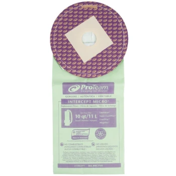 ProTeam 100291 10 Qt. Vacuum Bag - 10/Pack