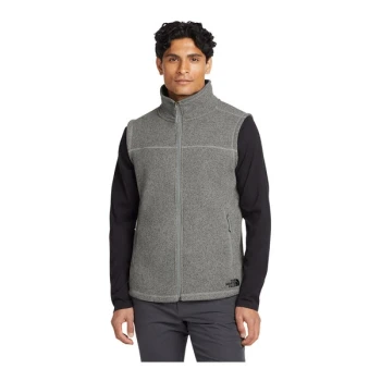 The North Face NF0A47FA Unisex Customizable Medium Gray Heather Sweater Vest - Fleece - 2X