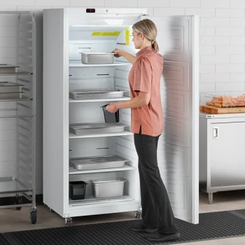 Galaxy GRI-18-RW 30 1/2" White Solid Door Light-Duty Reach-In Refrigerator