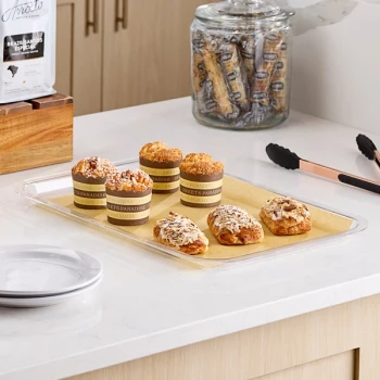 Choice Clear Acrylic Bakery Display Case Tray - 20 1/4" x 13 1/4"