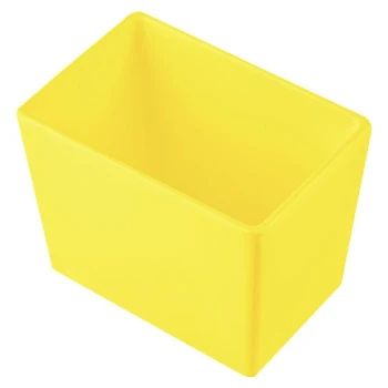 TableCraft CW5022Y Simple Solutions 1/9 Size Yellow Cast Aluminum Deep Straight Sided Bowl - 5" Deep