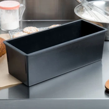 Matfer Bourgeat 345076 Exoglass 4 lb. Non-Stick Bread Loaf Pan - 11 7/8 inch x 3 1/8 inch x 3 1/8 inch