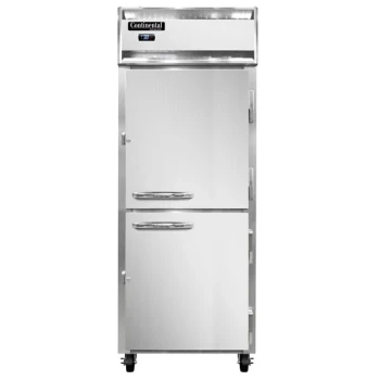 Continental Refrigerator 1RE-N-HD 29" Half Door Extra Wide Reach-In Refrigerator