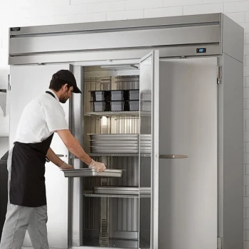 Beverage-Air HF3HC-1S Horizon Series 78" Solid Door Reach-In Freezer