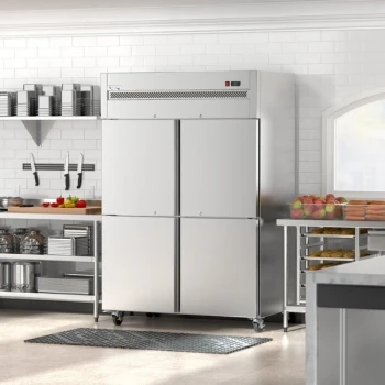 Avantco Z2-R4-KWMS 54" VersaHub WiFi-Enabled Solid Half Door Stainless Steel Reach-In Refrigerator